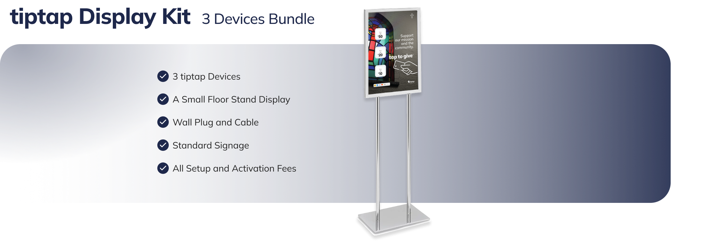 3 Device Small Floorstand - Desktop