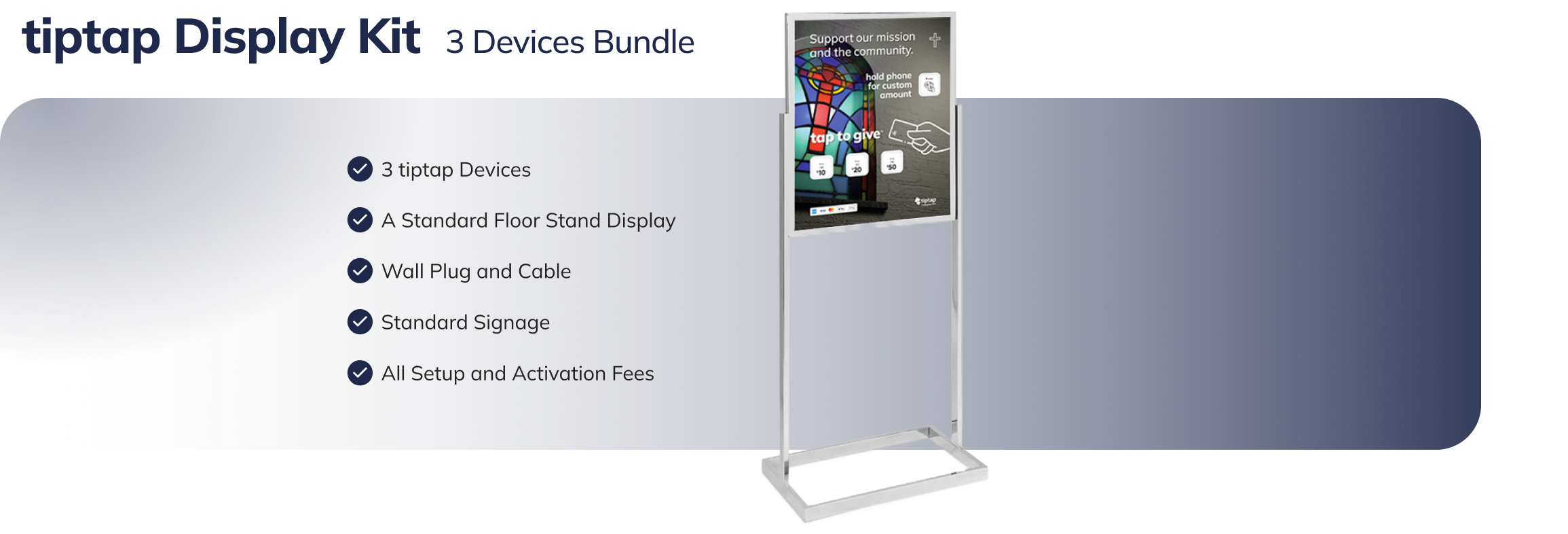 3 Device Standard Floorstand - Desktop
